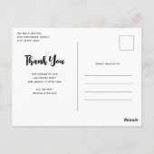 Haunted House met pompoenen Halloween Dank u Briefkaart (Achterkant)