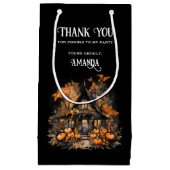 Haunted House met pompoenen Halloween Klein Cadeauzakje (Voorkant)