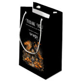 Haunted House met pompoenen Halloween Klein Cadeauzakje (Achterkant Gekanteld)