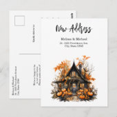Haunted House met pompoenen Halloween Nieuw Huis Briefkaart (Voorkant / Achterkant)