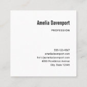 Haunted House met pompoenen Halloween Vierkante Visitekaartje (Achterkant)