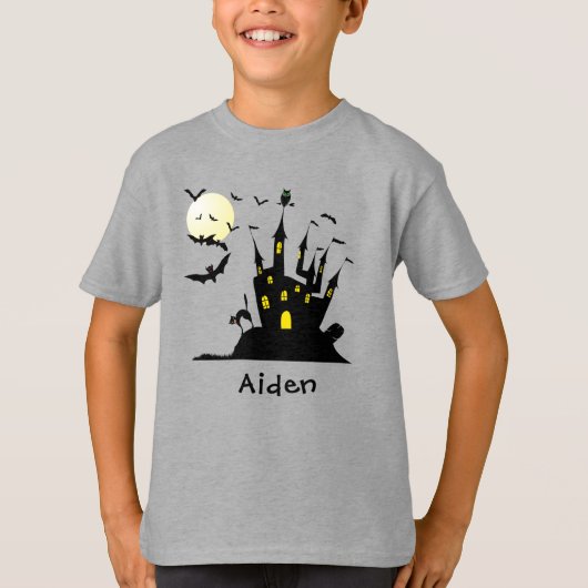 Haunted House Monogrammed T-shirt (Voorkant)