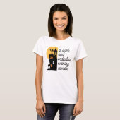 Haunted House Nights Uitnodiging T-shirt (Voorkant volledig)