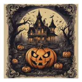 Haunted House No 1 Glossy Poster