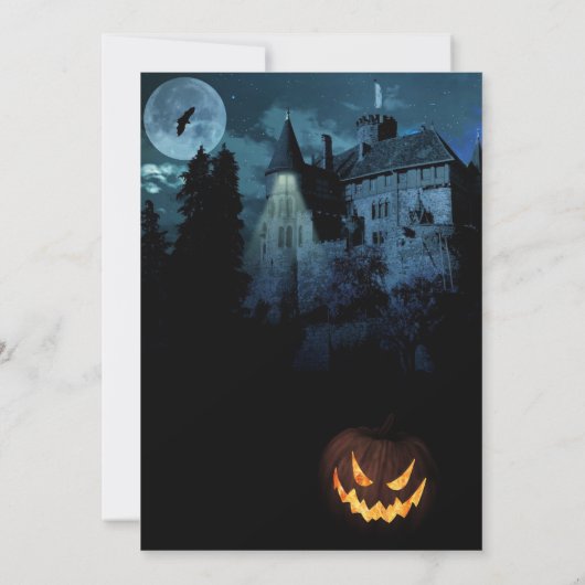 Haunted House of a Hill Invitation Kaart (Achterkant)