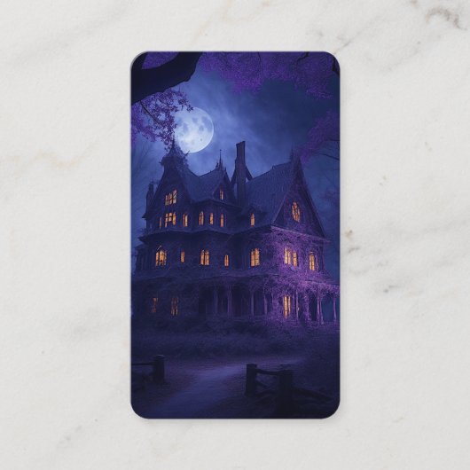 Haunted House on the Hill Bookmark Visitekaartje (Voorkant)