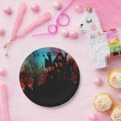 Haunted House op een heuvel Papieren Bordje (Feest)