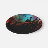 Haunted House op een heuvel Papieren Bordje (Gekanteld)