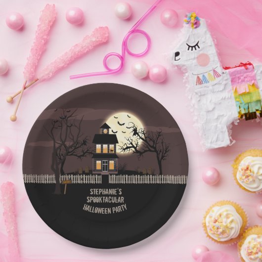 Haunted House Papieren Bordje (Feest)