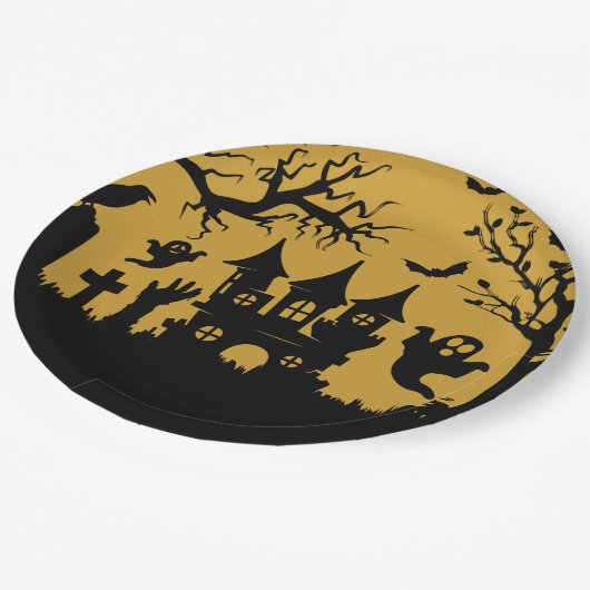 Haunted House Papieren Bordje (Gekanteld)