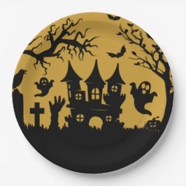 Haunted House Papieren Bordje