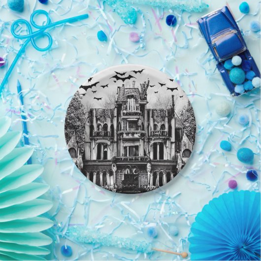 Haunted House Papieren Bordje (Feest)