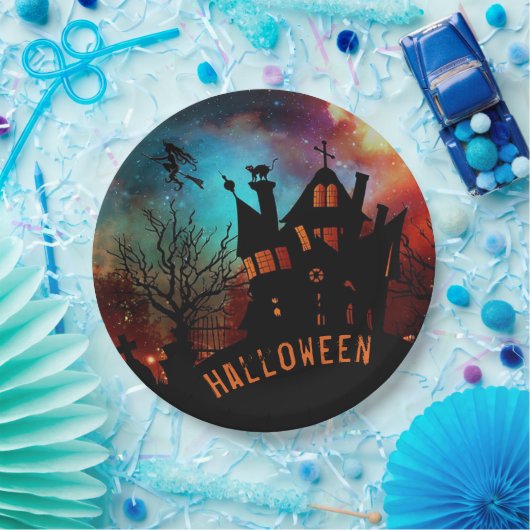 Haunted House Papieren Bordje (Feest)