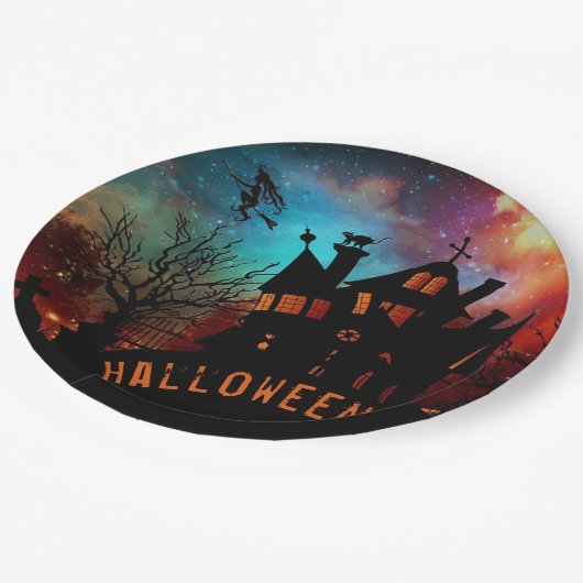 Haunted House Papieren Bordje (Gekanteld)