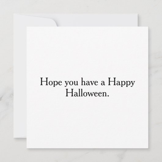 Haunted House & Pompoenen | Happy Halloween Kaart (Achterkant)