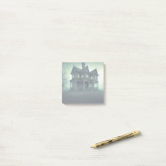 Haunted House Post-it® Notes (Op bureau)