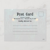 Haunted House Pumpkins Volle Maan Halloween Uitnod Feestdagenkaart (Achterkant)