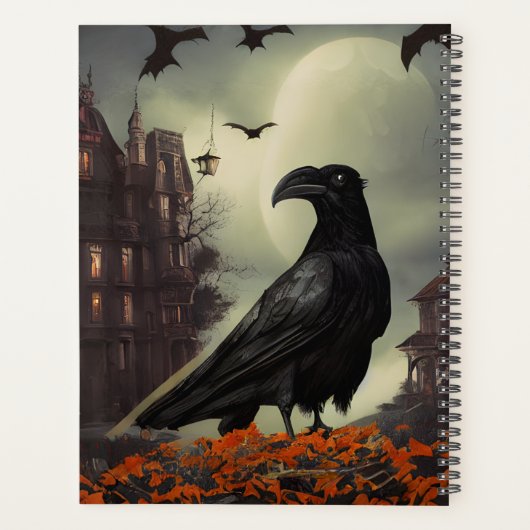 Haunted House Raven Planner (Achterkant)