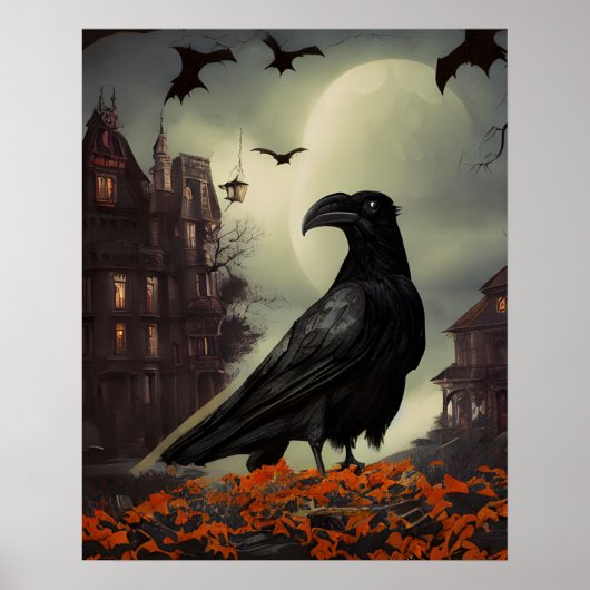 Haunted House Raven Poster (Voorkant)