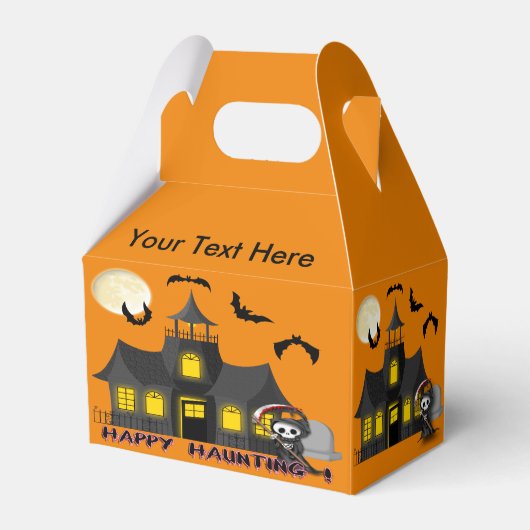Haunted House Reaper Gable Favor Box Bedankdoosjes (Voorkant Zijde)