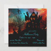 Haunted House Red en Blue Sky Kaart (Voorkant)