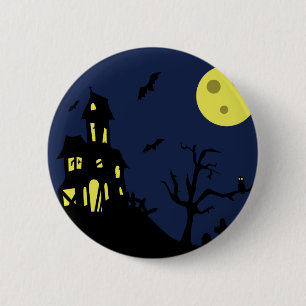 Haunted House Ronde Button 5,7 Cm