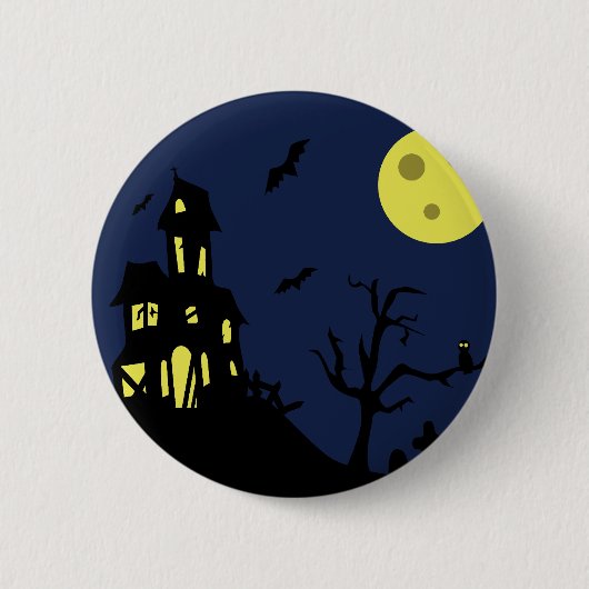 Haunted House Ronde Button 5,7 Cm (Voorkant)