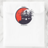 Haunted House Ronde Sticker (Tas)