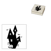 Haunted House Rubberstempel (Gestempeld)