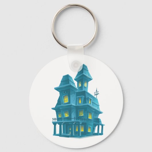Haunted House Sleutelhanger (Achterkant)