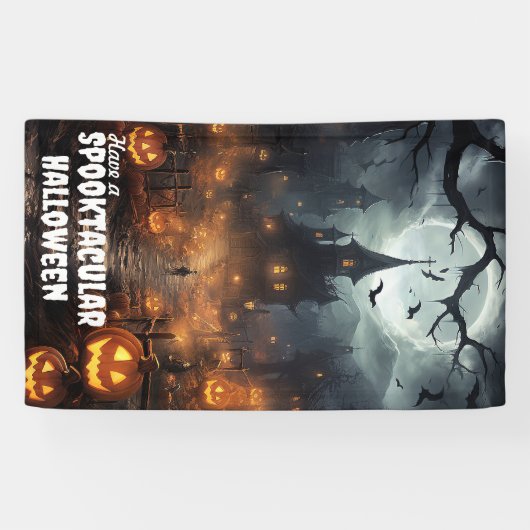 Haunted House Spandoek (Horizontaal)