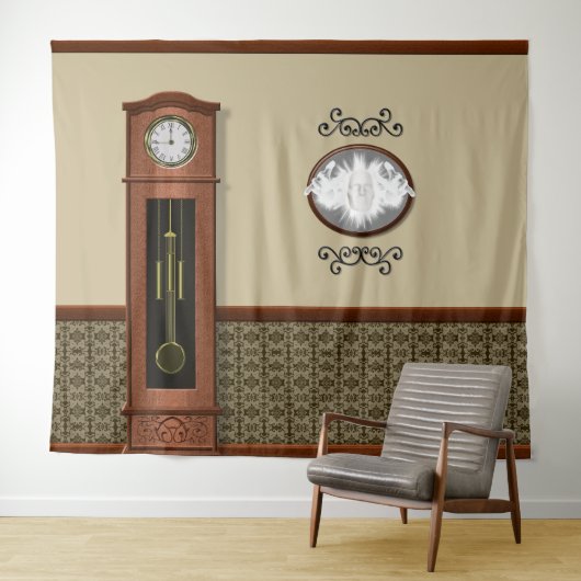 Haunted House Spook Spiegel Halloween Achtergrond Wandkleed (In Situ (horizontaal))