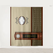 Haunted House Spook Spiegel Halloween Achtergrond Wandkleed (Voorkant)