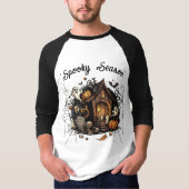 Haunted House Spooky T-shirt 👻🎃 (Voorkant)