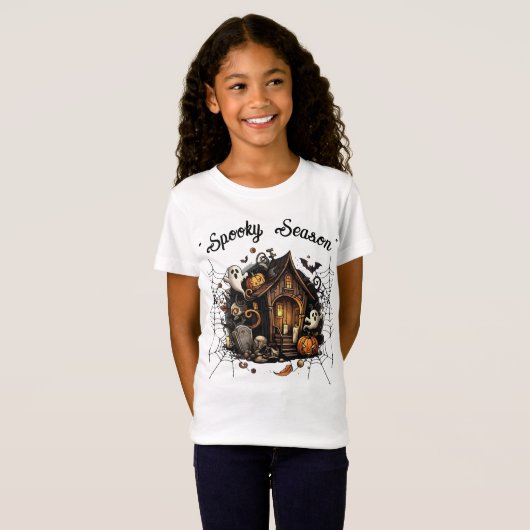 Haunted House Spooky T-shirt 👻🎃 (Voorkant volledig)