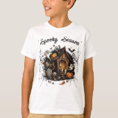 Haunted House Spooky T-shirt 👻🎃 (Voorkant)