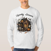 Haunted House Spooky T-shirt 👻🎃 (Voorkant)