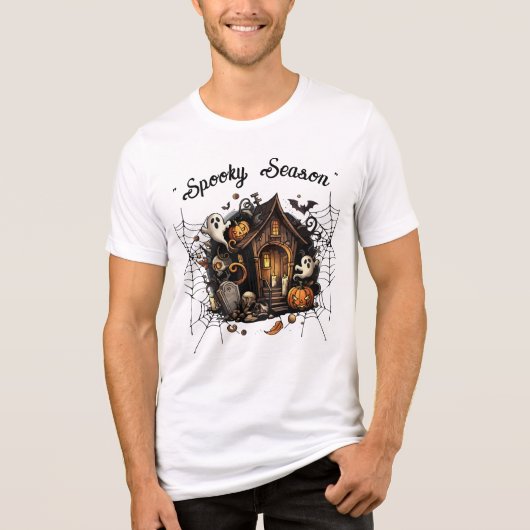 Haunted House Spooky T-shirt 👻🎃 (Voorkant)
