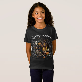 Haunted House Spooky T-shirt - Zwart 👻🎃