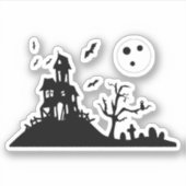 Haunted House Sticker (Voorkant)