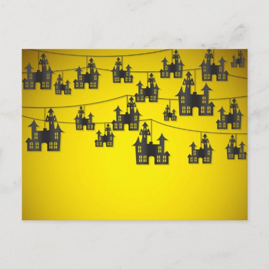 Haunted house string briefkaart (Voorkant)