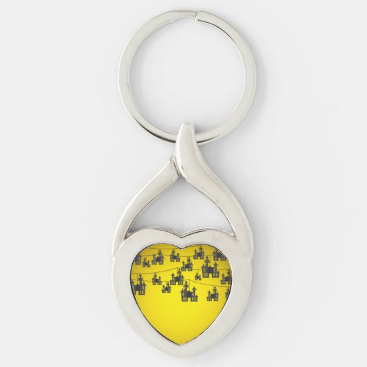 Haunted house string sleutelhanger (Voorkant)