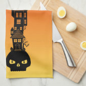 Haunted House Theedoek (Quarter Fold)