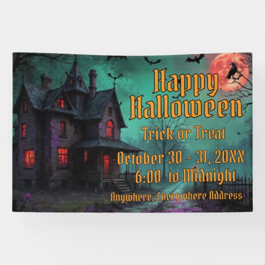 Haunted House Themed Banner (Horizontaal)