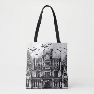 Haunted House Tote Bag