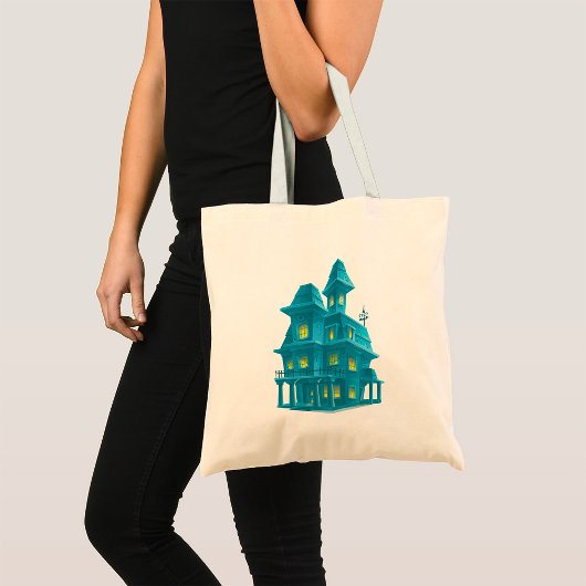 Haunted House Tote Bag