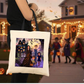 Haunted House "Trick or treat" Budget Canvas tas