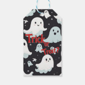 Haunted House Trick Treat Halloween Cadeaulabel (Achterkant)