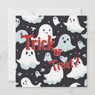 Haunted House Trick Treat Halloween Kaart