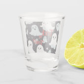 Haunted House Trick Treat Halloween Shot Glas (Achterkant)